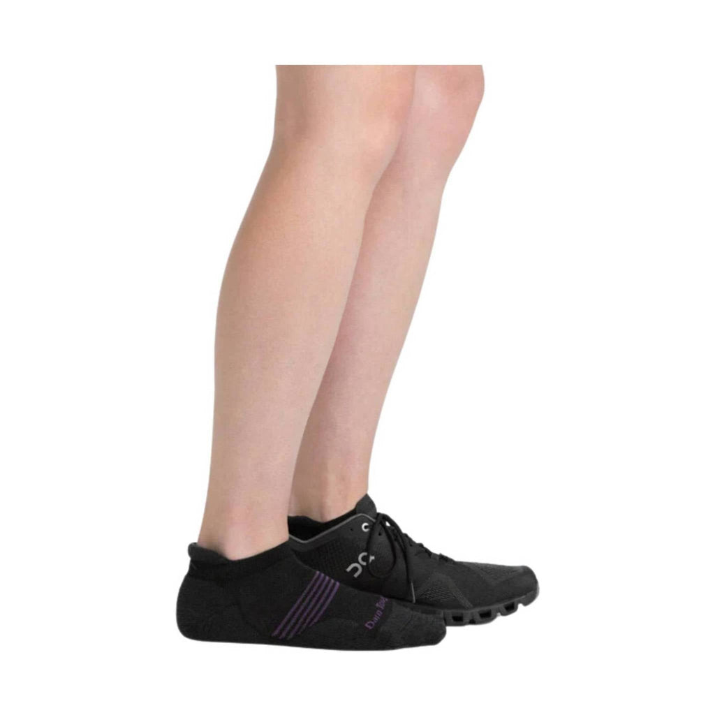 Darn Tough Vermont Women's Element No Show Tab Lightweight Athletic Sock - Black - Lenny's Shoe & Apparel