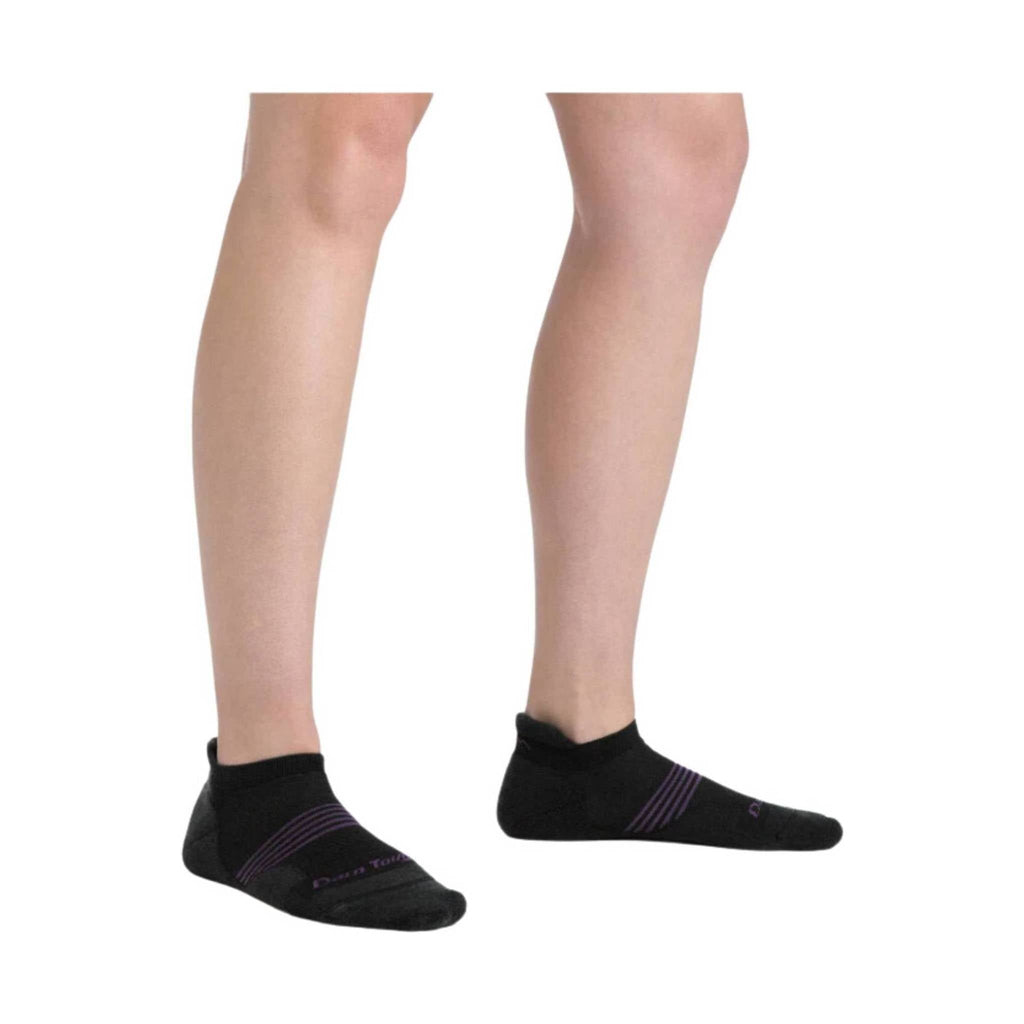 Darn Tough Vermont Women's Element No Show Tab Lightweight Athletic Sock - Black - Lenny's Shoe & Apparel