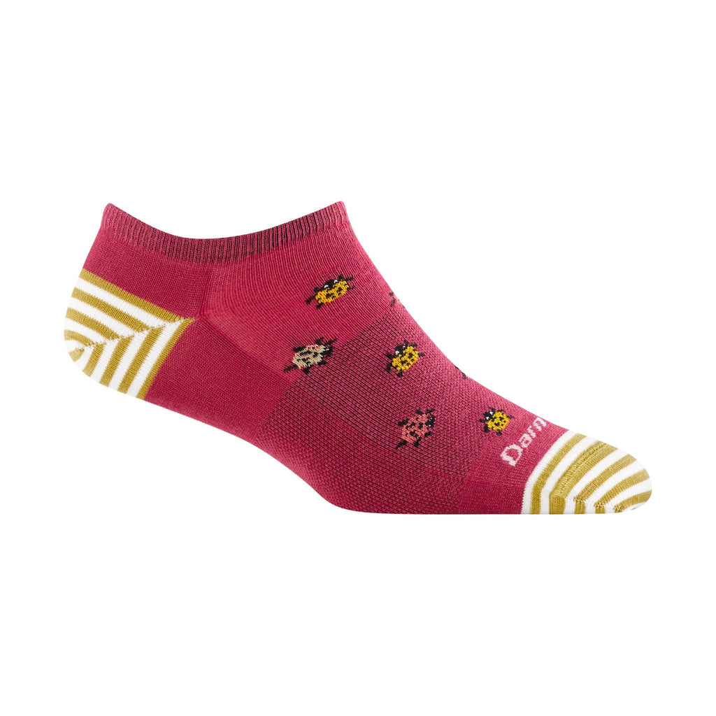 Darn Tough Vermont Women's Lucky Lady No Show Lightweight Lifestyle Sock - Cranberry - Lenny's Shoe & Apparel