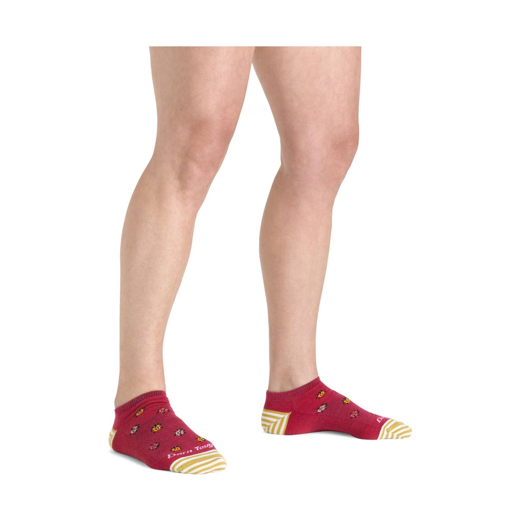 Darn Tough Vermont Women's Lucky Lady No Show Lightweight Lifestyle Sock - Cranberry - Lenny's Shoe & Apparel