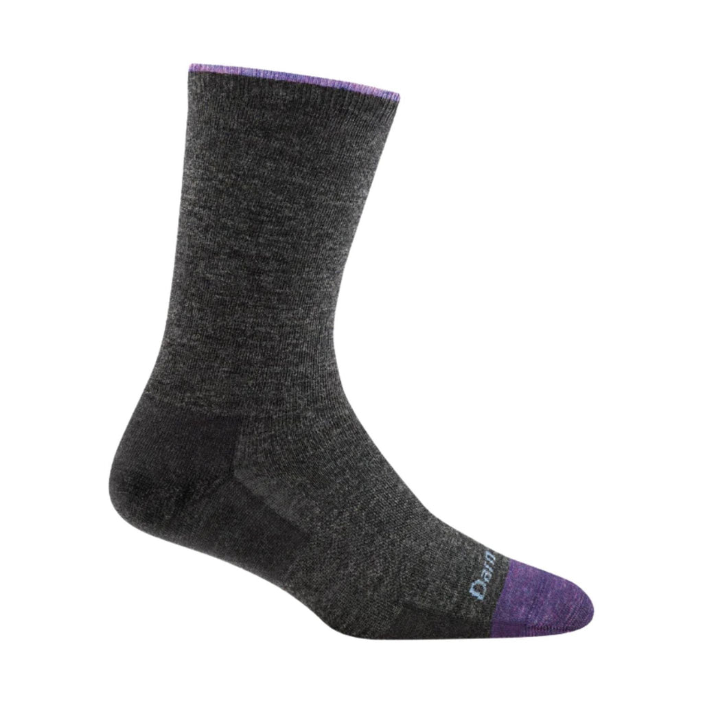 Darn Tough Vermont Women's Solid Basic Crew Lightweight Lifestyle Sock - Charcoal - Lenny's Shoe & Apparel