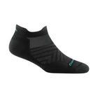 Darn Tough Women's Run No Show Tab Ultra Lightweight Sock - Black - Lenny's Shoe & Apparel