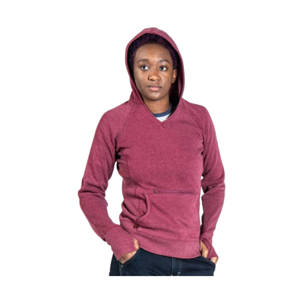 Dovetail Women's Anna Pullover Hoody - Heather Currant - Lenny's Shoe & Apparel