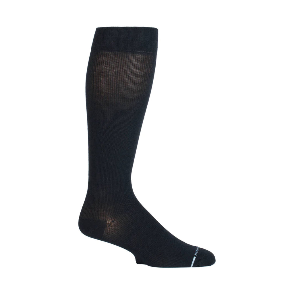 Dr. Motion Men's Solid Cotton Blend Knee High Sock - Black - Lenny's Shoe & Apparel