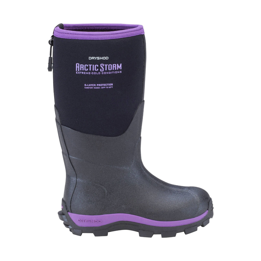 Dryshod Kids' Arctic Storm Boot - Black Purple - Lenny's Shoe & Apparel