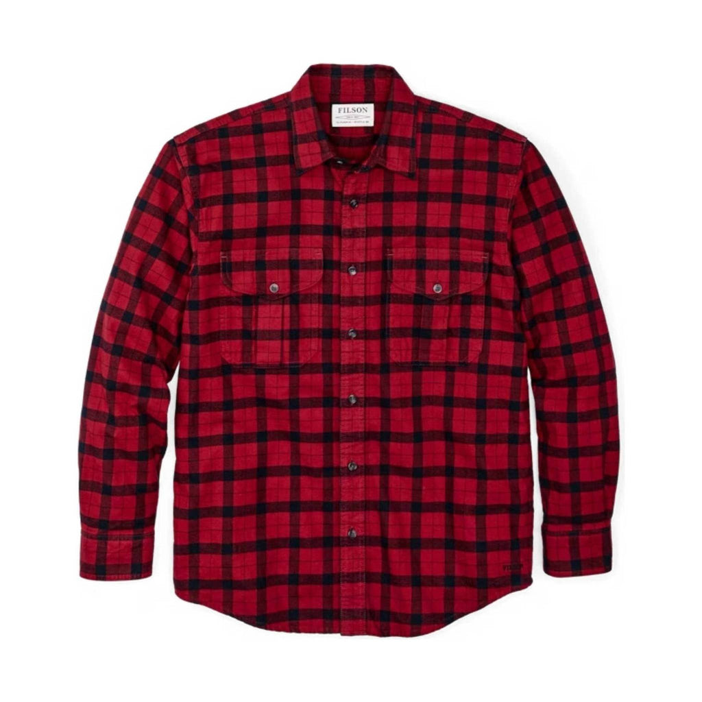 Filson Men's Alaskan Guide Shirt - Red/ Black - Lenny's Shoe & Apparel