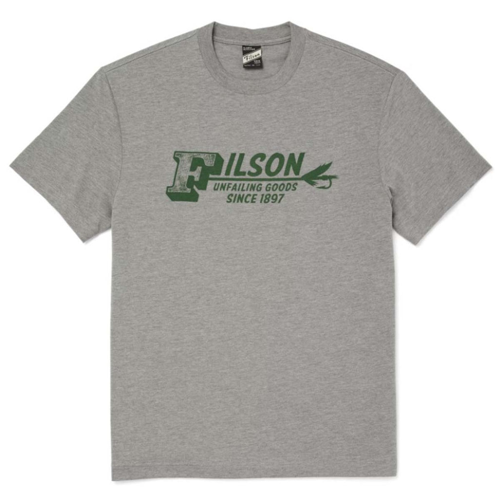Filson Men's Buckshot T Shirt - Heather Grey - Lenny's Shoe & Apparel