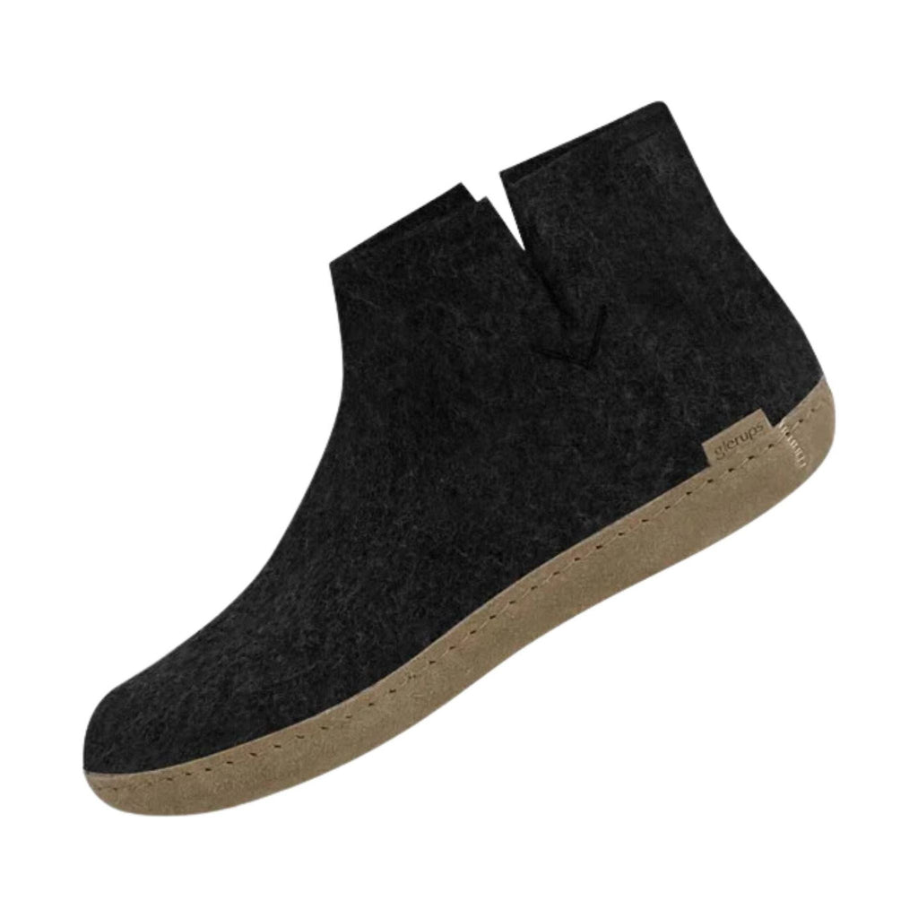 Glerups Boot With Leather Sole Slipper - Charcoal - Lenny's Shoe & Apparel