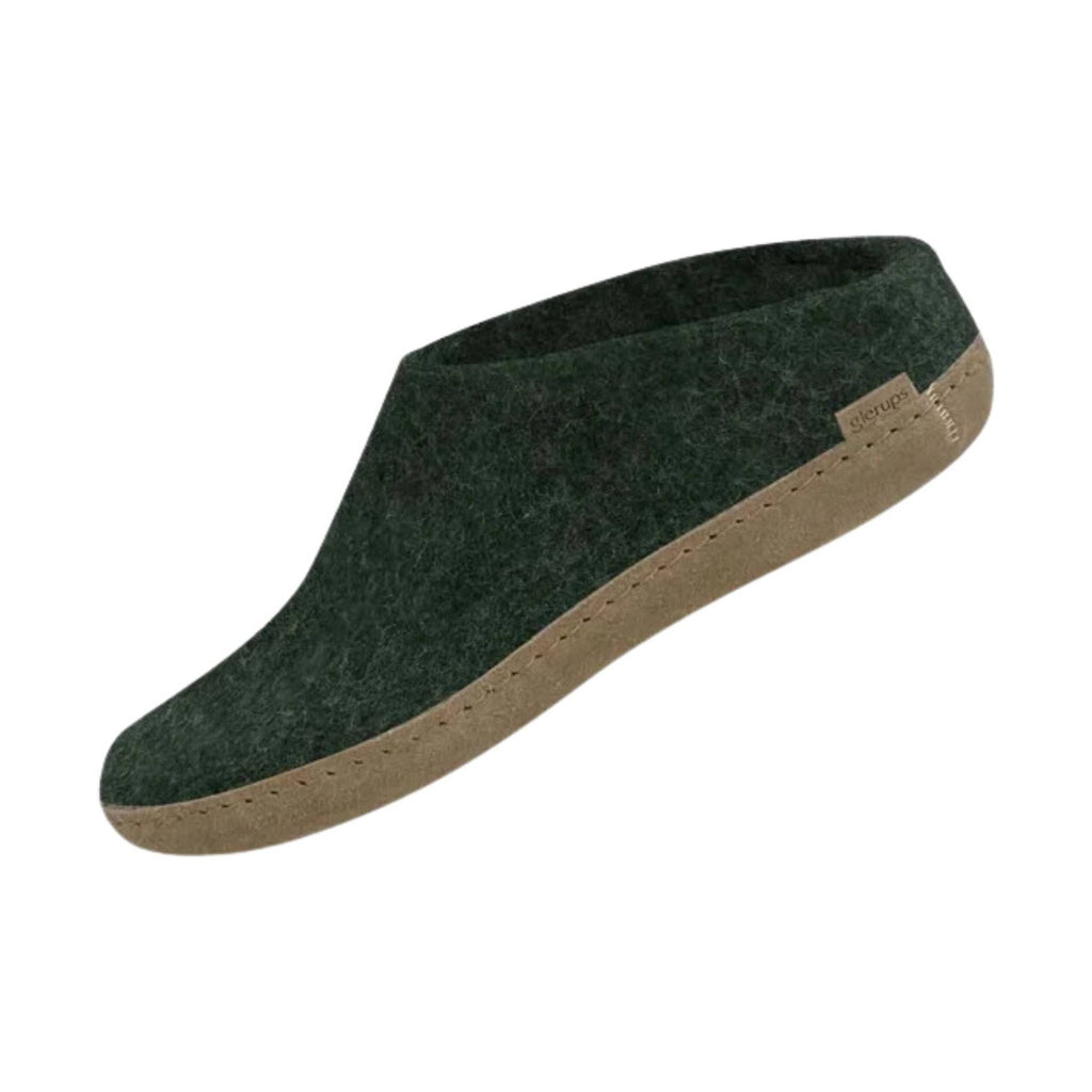 Glerups Slip On With Leather Sole Slipper - Forest - Lenny's Shoe & Apparel