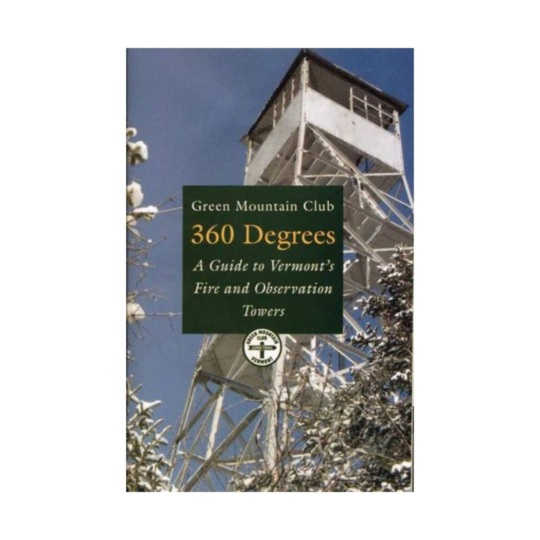 Green book cover with a fire tower photo and the title "360 Degrees"