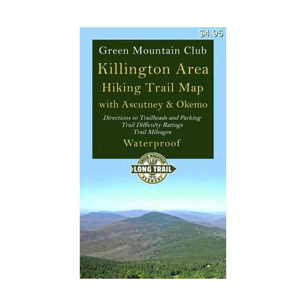 Green Mountain Club Killington Area Hiking Trail Map With Ascutney & Okemo Waterproof - Lenny's Shoe & Apparel