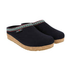 Haflinger Classic Wool Grizzly Clog - Navy - Lenny's Shoe & Apparel
