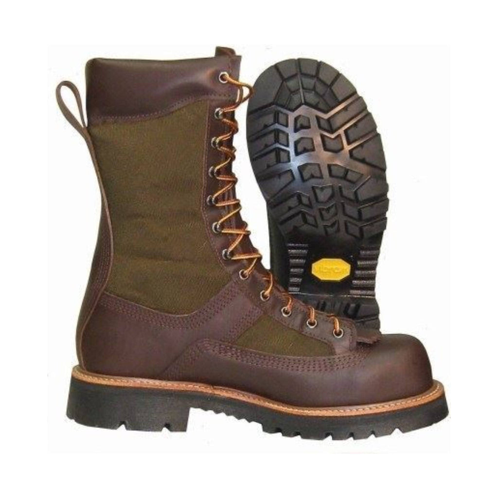 Hoffman Men's Powerline 10 Inch Composite Toe Work Boots - Brown/Green - Lenny's Shoe & Apparel