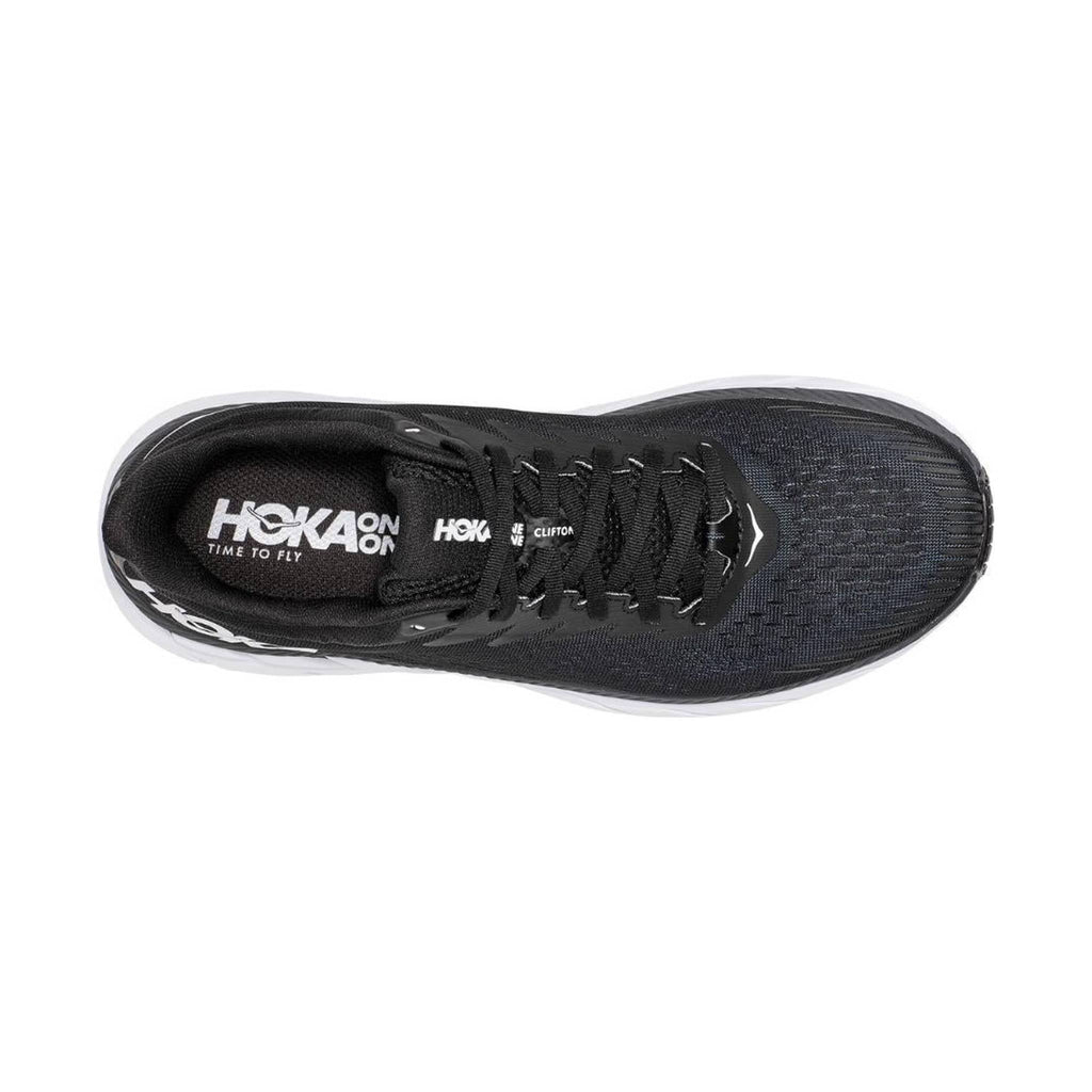 HOKA Men's Clifton 7 - Black/White - Lenny's Shoe & Apparel