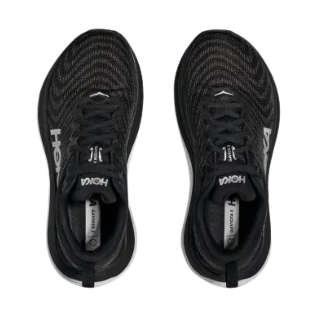 HOKA Women's Gaviota 5 Running Shoes - Black/White - Lenny's Shoe & Apparel