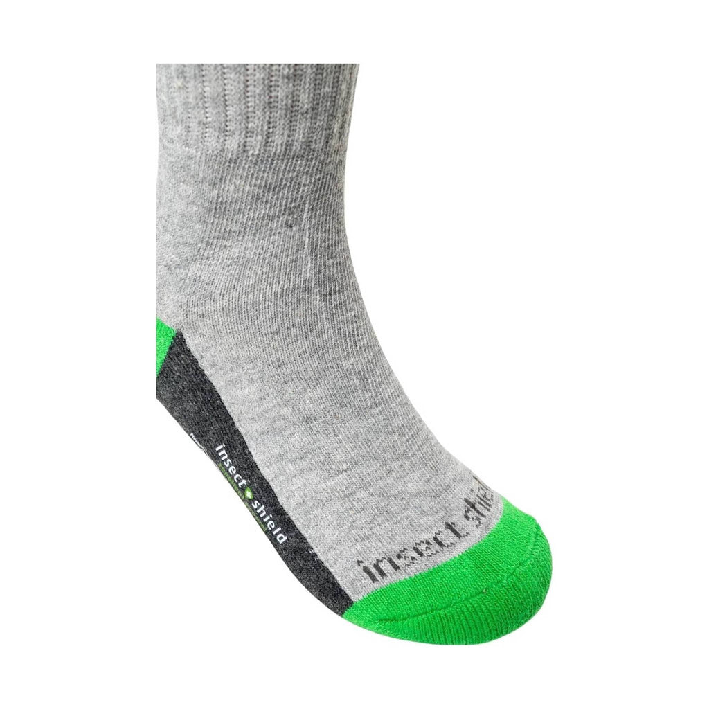 Insect Shield Kids' Sport Crew Socks - Grey Heather - Lenny's Shoe & Apparel