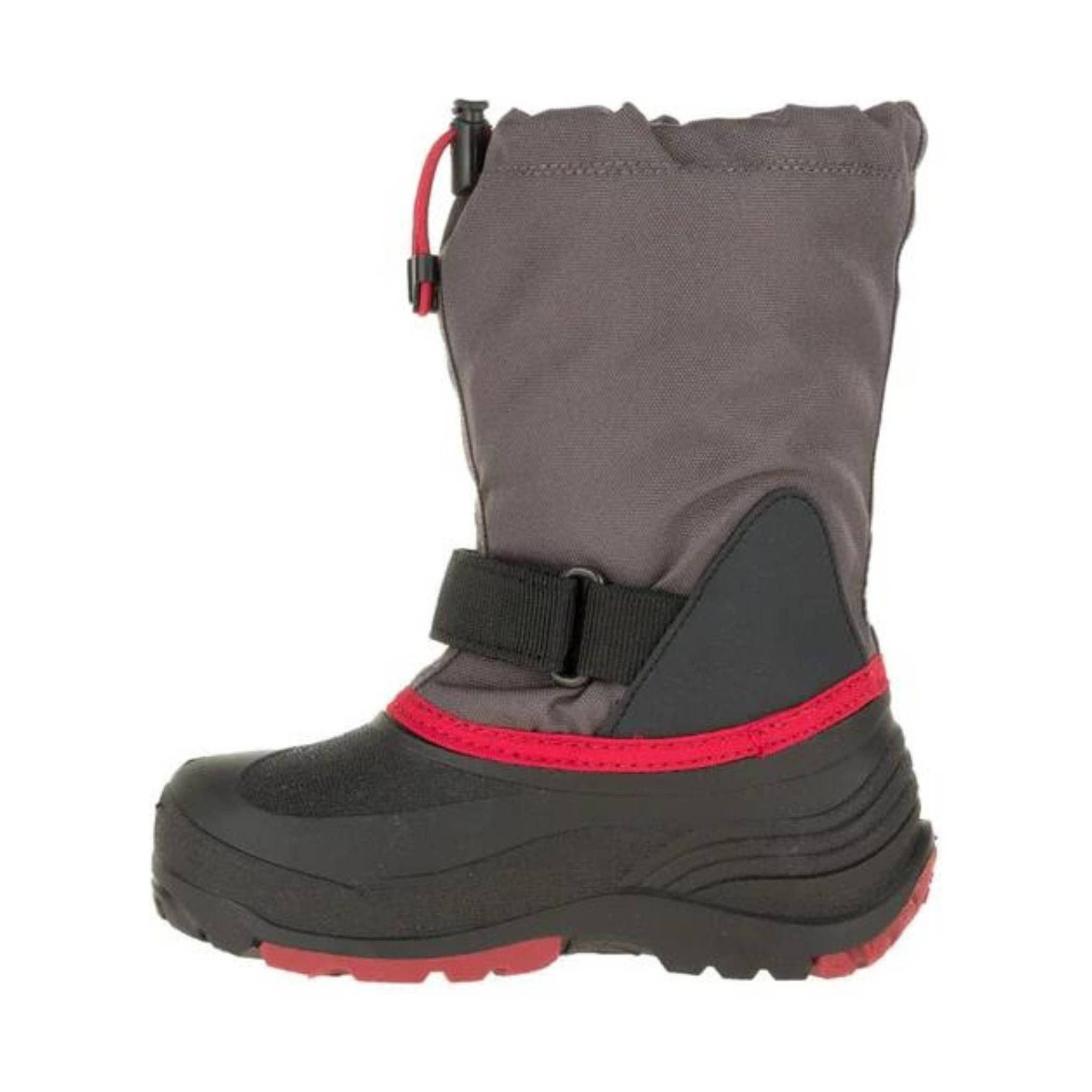 Kamik Big Kids' Waterbug Winter Boot Charcoal Red – Lenny's