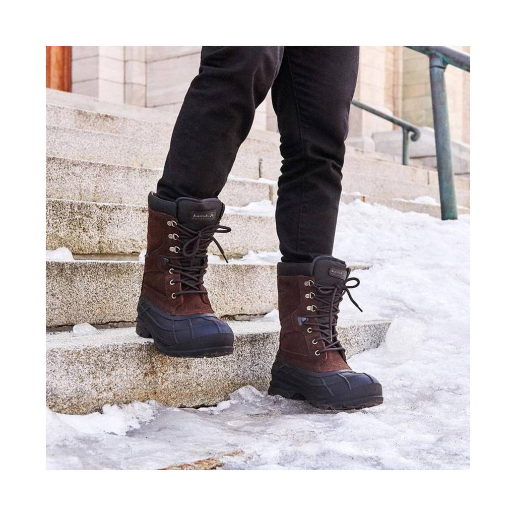 Kamik Men's Nation Plus Wide Winter Boots - Dark Brown - Lenny's Shoe & Apparel