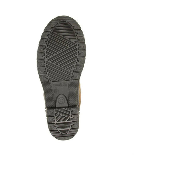 Black boot sole with deep tread and Kamik logo