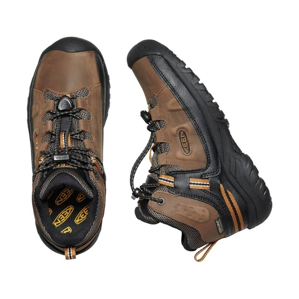 KEEN Big Kids' Targhee Waterproof Boots - Dark Earth/Golden Brown - Lenny's Shoe & Apparel