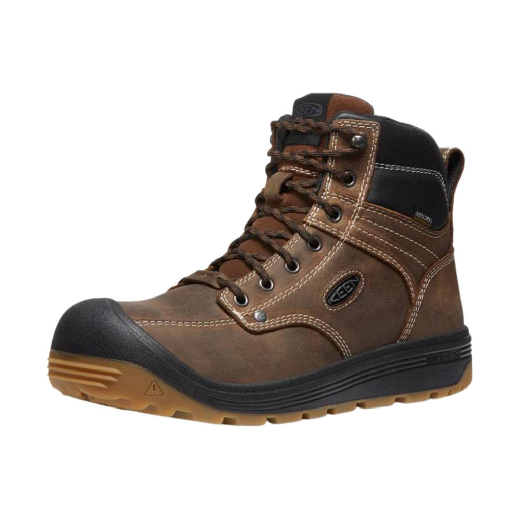 Keen Utility Men's Fort Wayne 6" Waterproof Carbon Fiber Toe Work Boots - Dark Earth - Lenny's Shoe & Apparel
