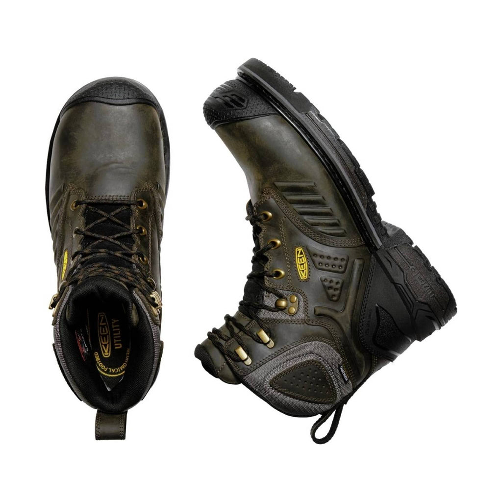 KEEN Utility Men's Philadelphia 6'' 400g Waterproof (Carbon Fiber Toe) - Brown/Black - Lenny's Shoe & Apparel