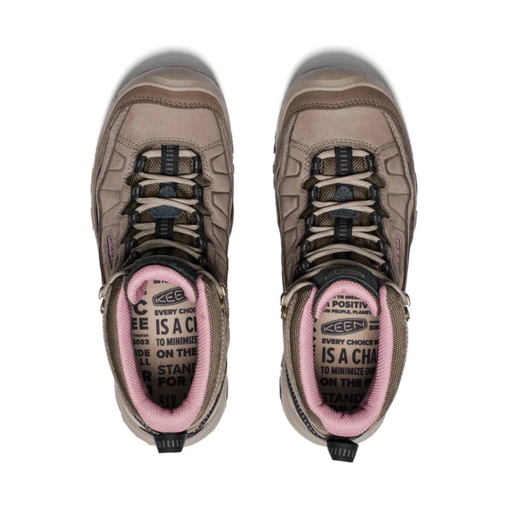 KEEN Women's Targhee IV Mid Waterproof Hiking Boot - Brindle/Nostalgia Rose - Lenny's Shoe & Apparel
