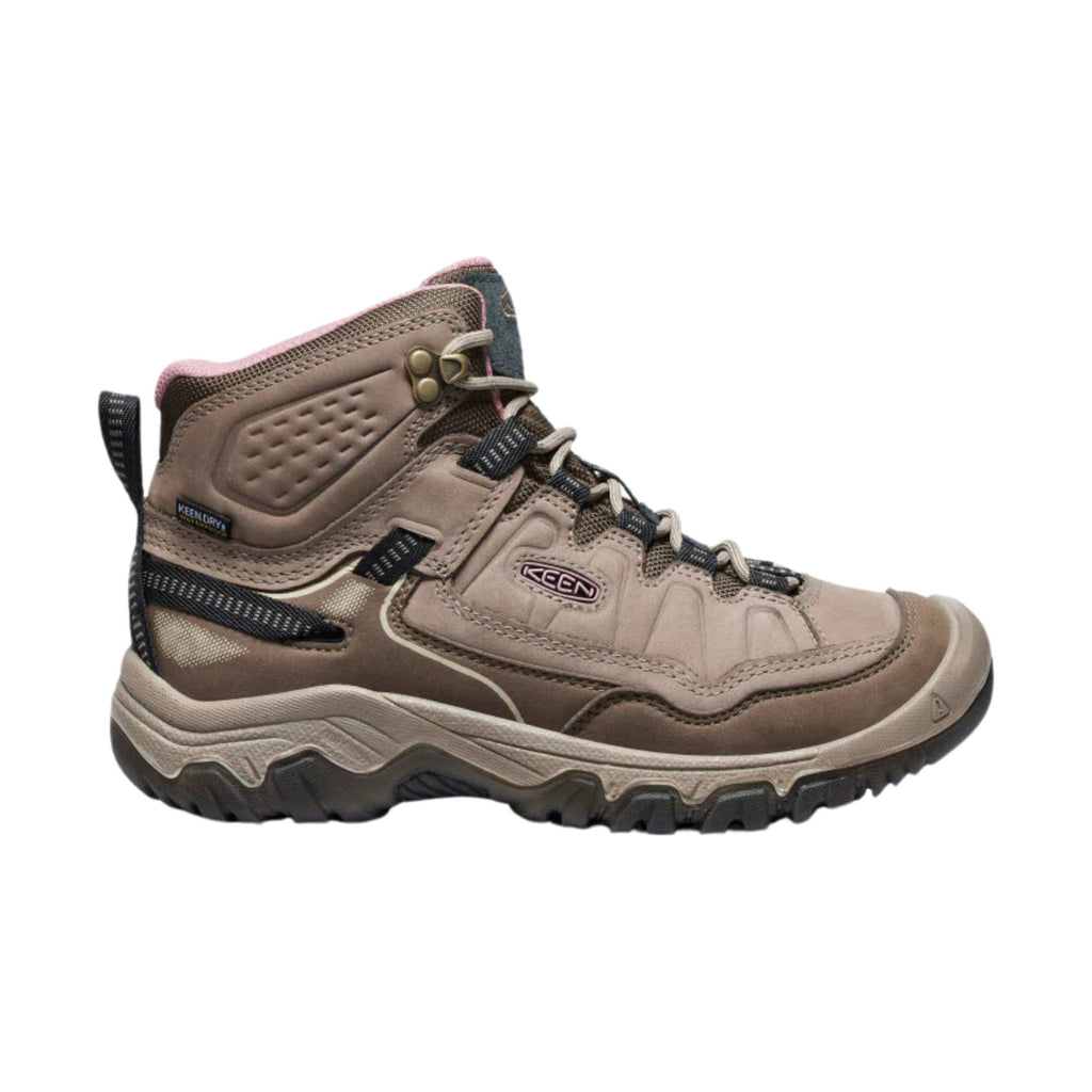 KEEN Women's Targhee IV Mid Waterproof Hiking Boot - Brindle/Nostalgia Rose - Lenny's Shoe & Apparel