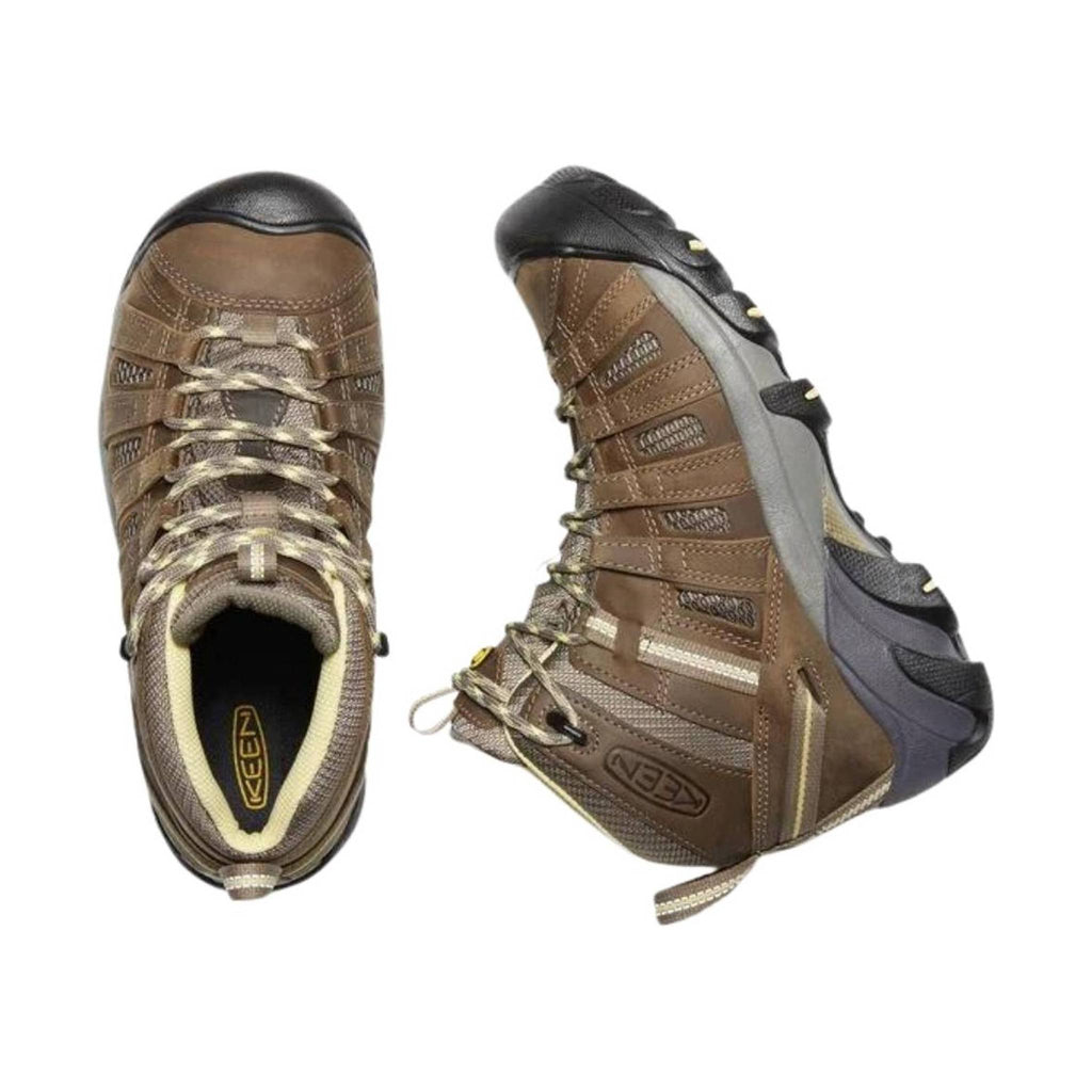 KEEN Women's Voyageur Mid Boot - Brindle/Custard - Lenny's Shoe & Apparel