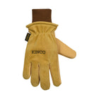 Kinco Men's Lined Premium Grain and Suede Pigskin Driver With Omni Cuff Gloves - Golden - Lenny's Shoe & Apparel