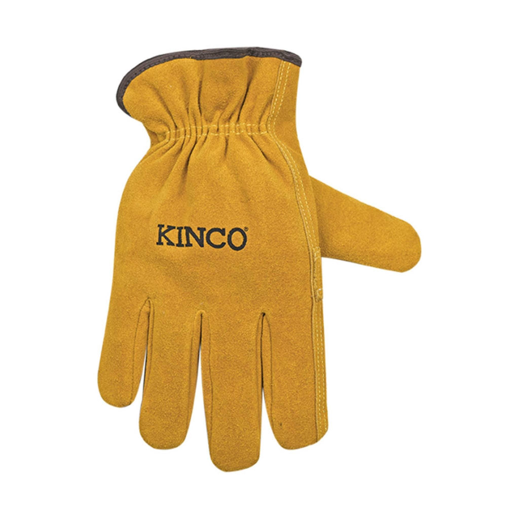 Kinco Men's Lined Suede Cowhide Driver Gloves - Golden - Lenny's Shoe & Apparel
