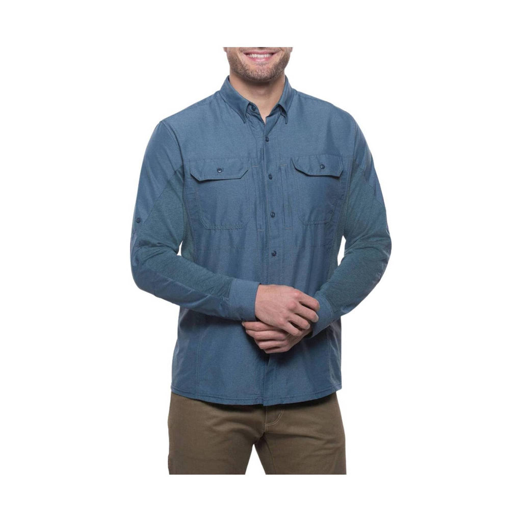 Kuhl Men's Airspeed Long Sleeve UPF Shirt - Pirate Blue - Lenny's Shoe & Apparel