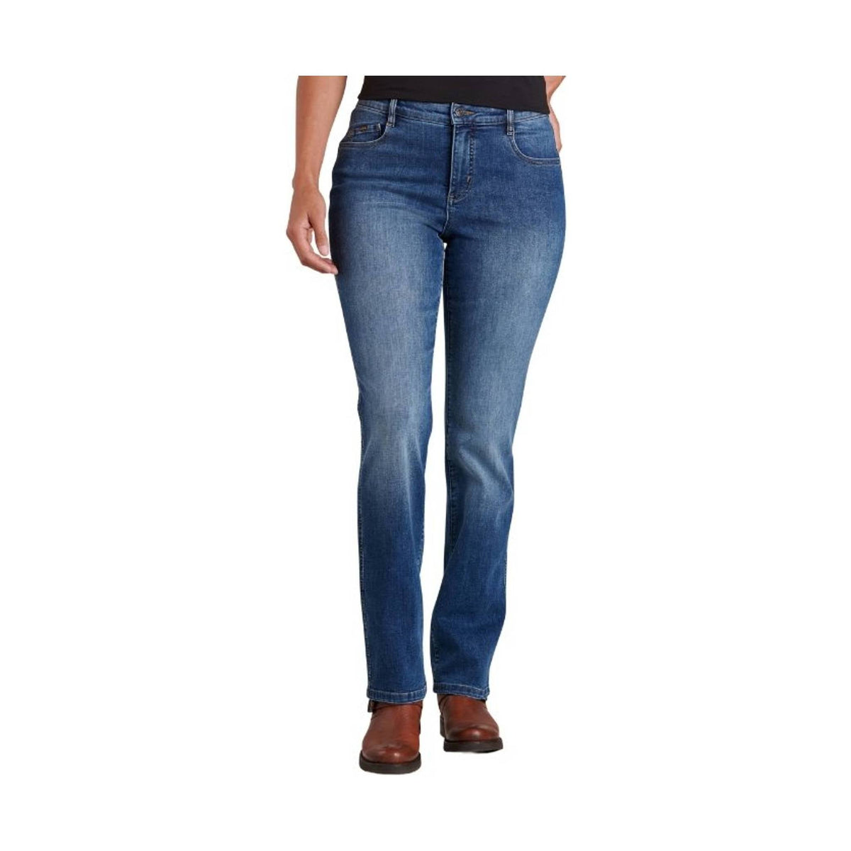 Kuhl Women's 9 Inch Kontour Flex Denim Jeans - Vintage Blue - ONLINE S ...