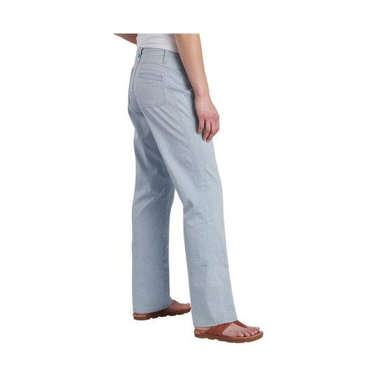 Light blue wide-leg pants shown in side view on a model