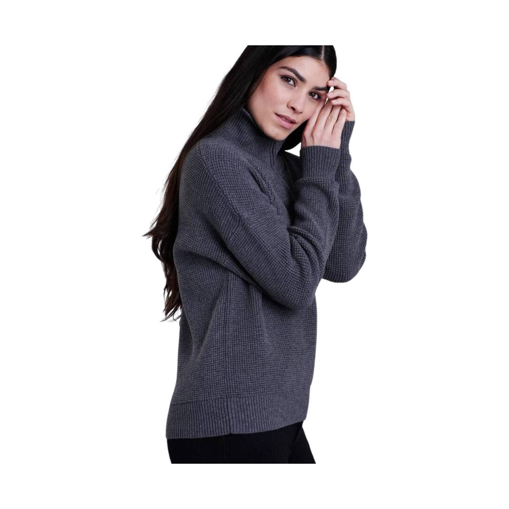 Kuhl Women's Norda Quarter Zip Sweater - Charcoal - Lenny's Shoe & Apparel
