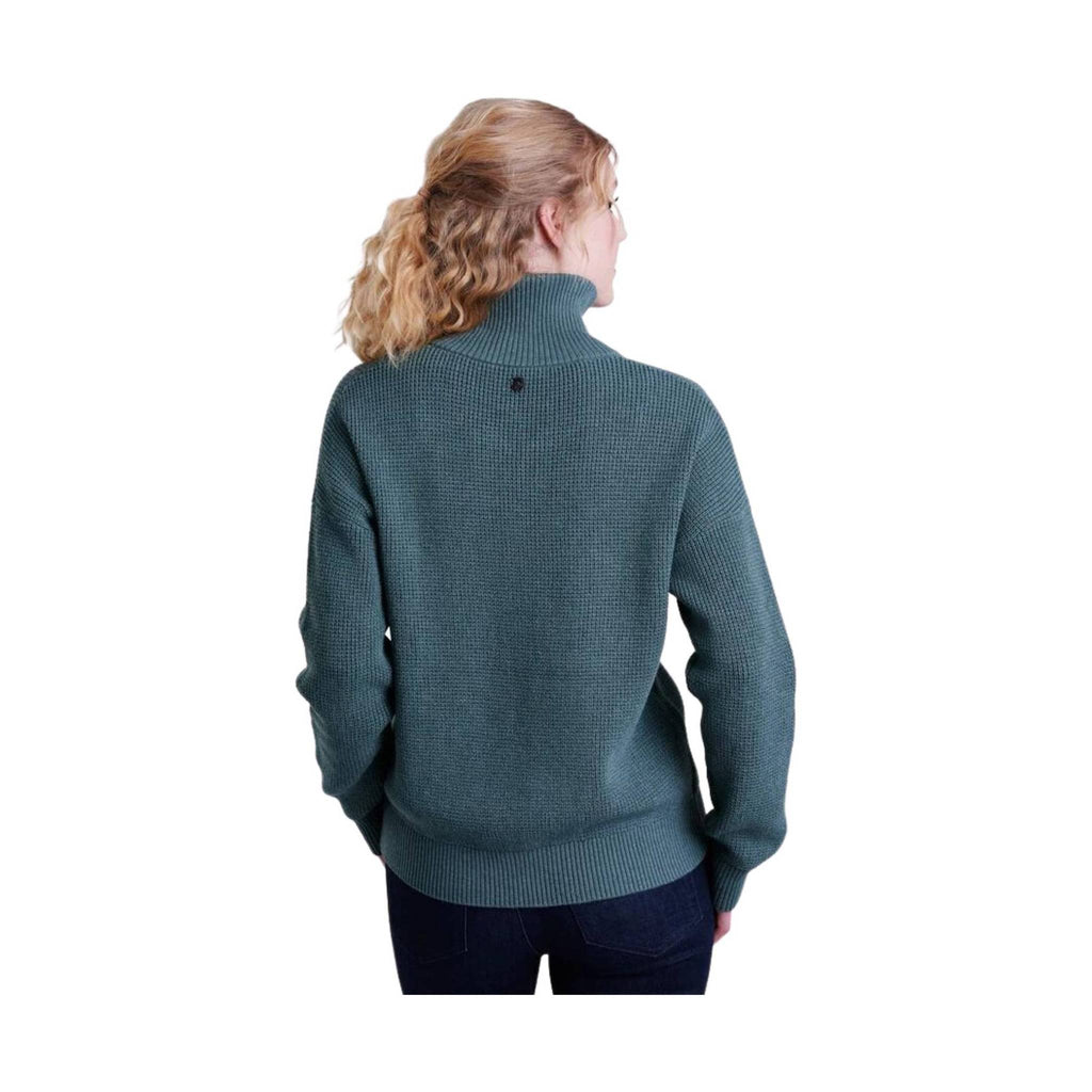 Kuhl Women's Norda Quarter Zip Sweater - Evergreen - Lenny's Shoe & Apparel