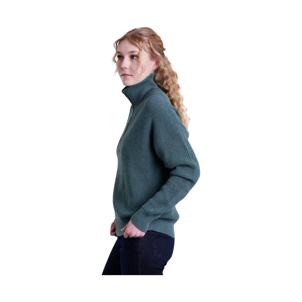 Kuhl Women's Norda Quarter Zip Sweater - Evergreen - Lenny's Shoe & Apparel