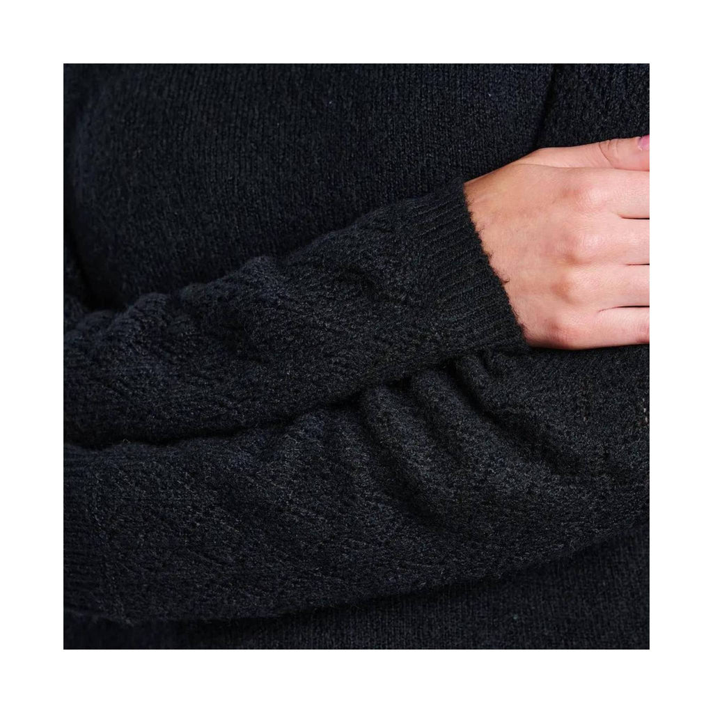 Kuhl Women's Sonata Pointelle Sweater - Black - Lenny's Shoe & Apparel