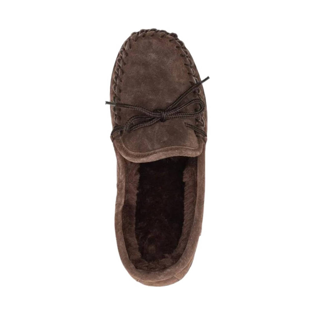 Lamo Men's Moccasin Slipper - Chocolate - Lenny's Shoe & Apparel