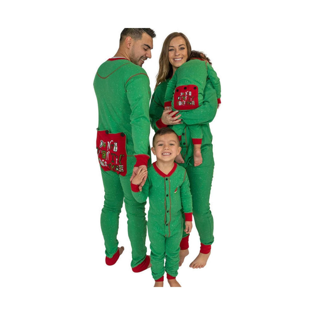 Lazy One Don't Open Till Christmas Adult Onesie Flapjack - Green - Lenny's Shoe & Apparel