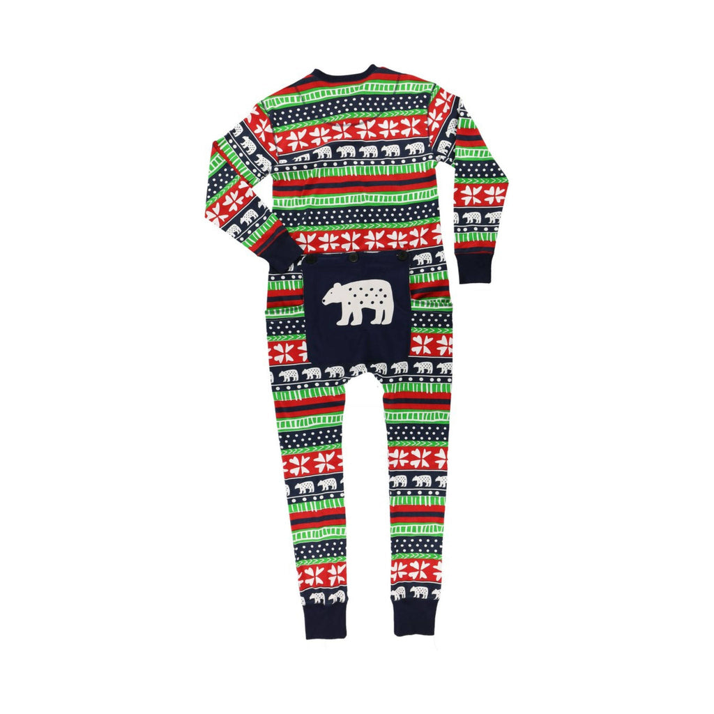 Lazy One Sweater Bear Adult Onesie Flapjack - Multi Color - Lenny's Shoe & Apparel