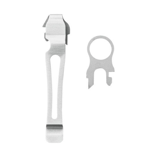 Stainless steel multitool clip and replacement pocket clip