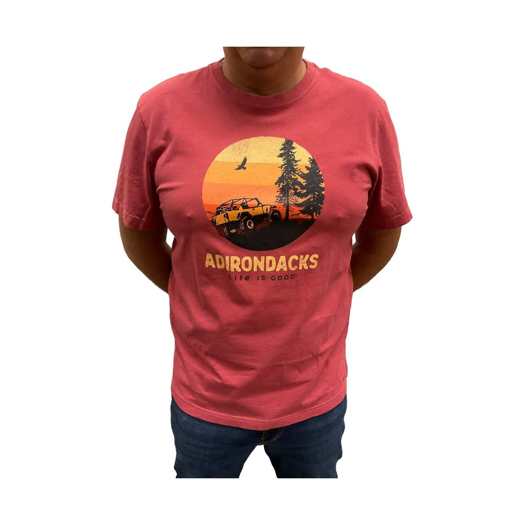 Life Is Good Men's Adirondacks Exclusive Go Places Sunset - Red - Lenny's Shoe & Apparel