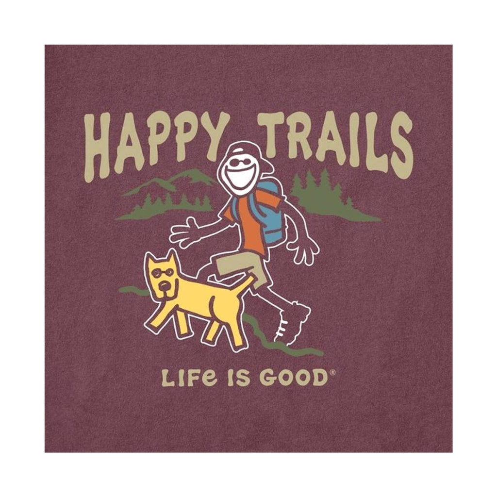 Life is Good Men's Crusher HAPPY TRAILS - Mahogany Brown - Lenny's Shoe & Apparel