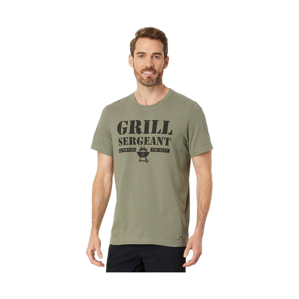 Men's Moose in the Woods Long Sleeve Crusher Tee | Life is Good Men's Moose in the Woods Long Sleeve Crusher Tee | Life is Good
