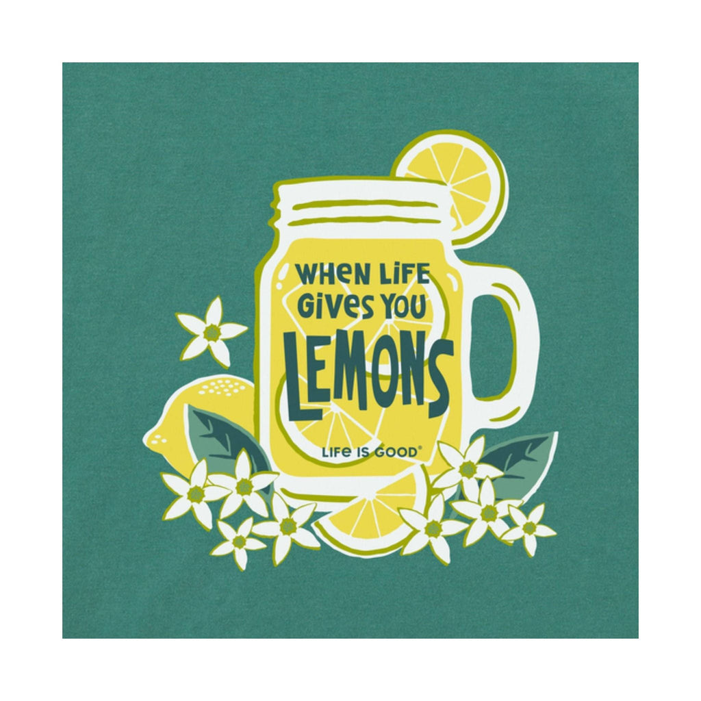 Life Is Good Women's Life Gives You Lemons Short Sleeve Tee - Spruce Green - Lenny's Shoe & Apparel