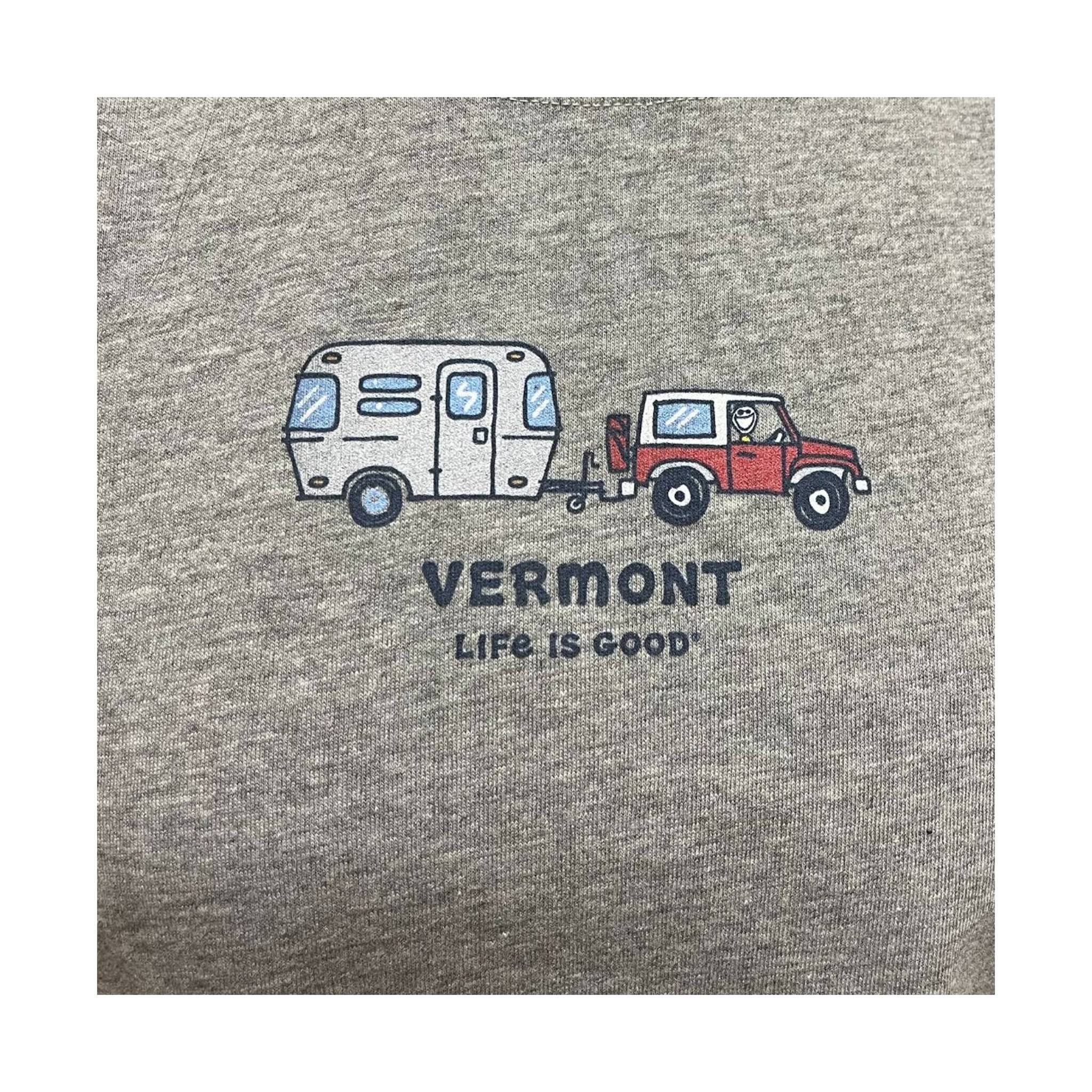 Life Is Good Women's Vermont Exclusive Camper Trip Heather Grey