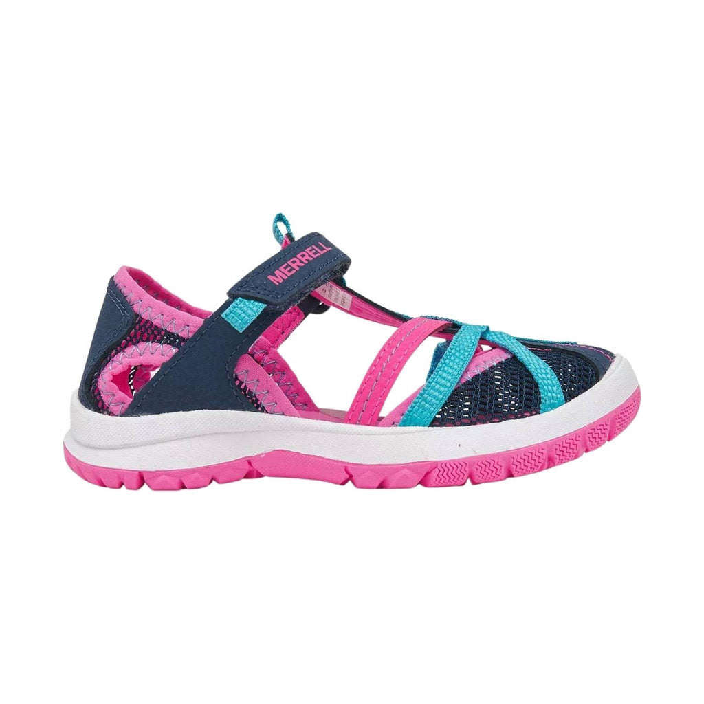 Merrell Kids' Dragonfly Sandal - Navy/ Turquoise/ Pink - Lenny's Shoe & Apparel