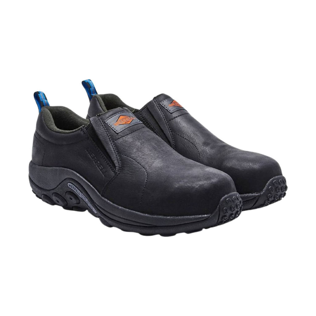 Merrell Men's Jungle Moc Leather Composite Toe Work Shoe - Black - Lenny's Shoe & Apparel