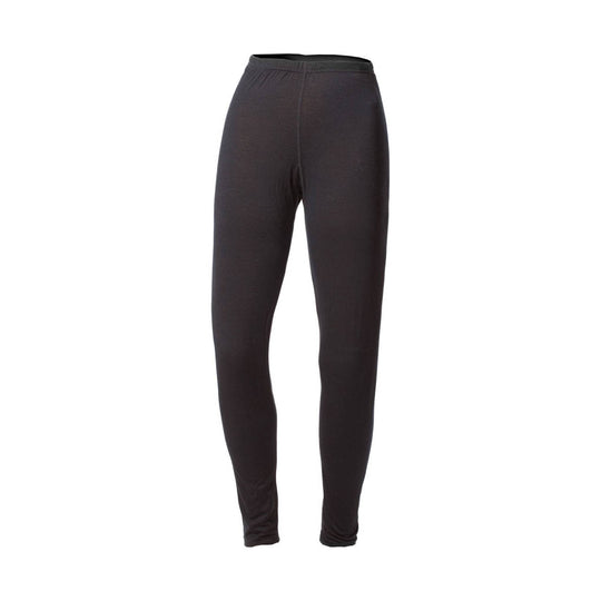 Black pair of long underwear pants with elastic waistband